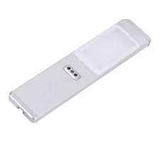 Abdg LED Ebact Rect Cabinet Light 4W 4K with Sensor Silver Grey